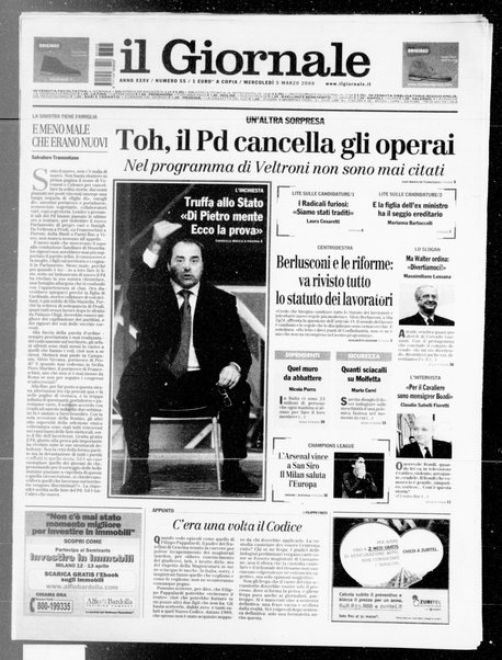 Il giornale : quotidiano del mattino